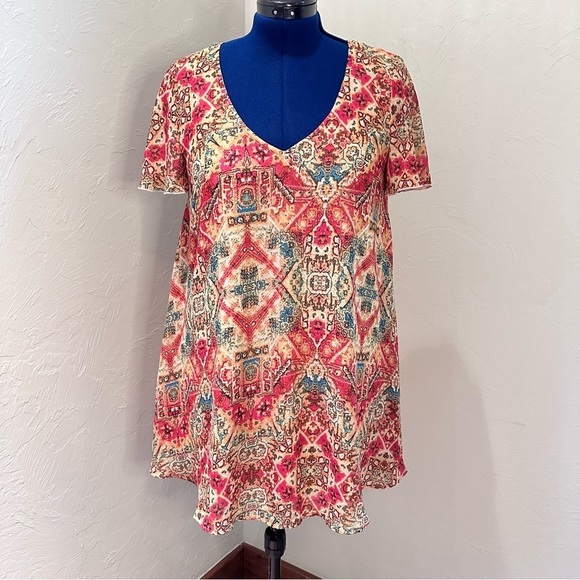 Show Me Your MuMu Multicolor Bohemian Print Women's Minidress - Picture 1 of 9